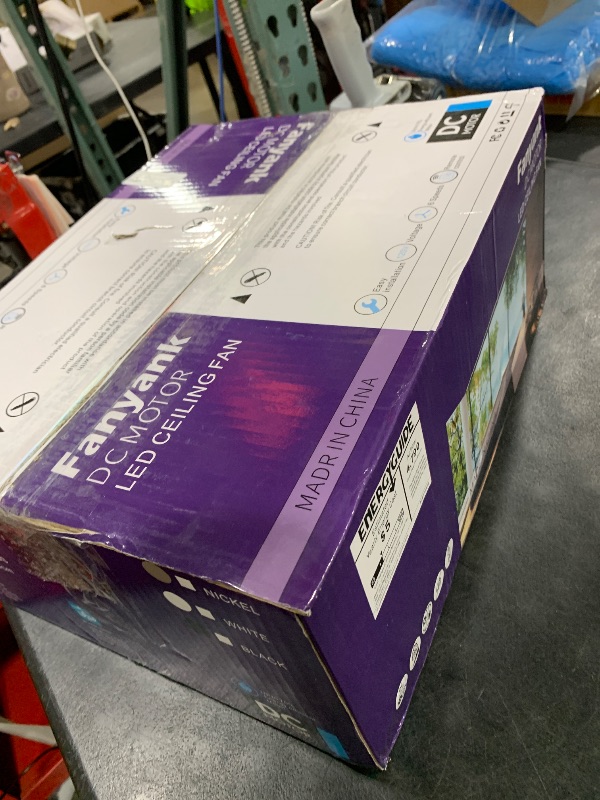 Photo 1 of Fanyank Ceiling Fans with Lights-Crystal Ceiling Fan,52" Low Profile and Remote Control, Flush Mount, Reversible, 3CCT, Dimmable, Noiseless, Black Ceiling Fan for Bedroom