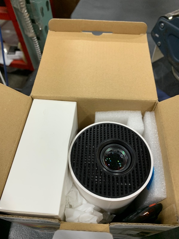 Photo 1 of Mini Projector with WiFi and Bluetooth, Portable Projector 4k 1080P Support 5w Sound Base Speaker, 170 ANSI, Android 11, Auto Vertical Keystone Smart Proyector for Home Bedroom Outdoor, HY300 Ultra