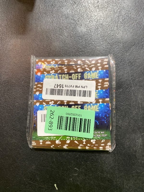 Photo 1 of THEBESTU 50 Psc Football Theme Scratch Off Game Cards, Rugby Scratch Cards for Baby Shower Birthday Party, Sports Lottery Group Games Enterprises Activity Supplies for Football Lovers, Football Party