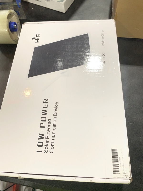 Photo 1 of Outdoor Solar WiFi Outdoor Extender Signal Booster, Extends Coverage Up to 500ft, with 15W Solar Panel and 25000mAh Battery, Designed for Outdoor Use