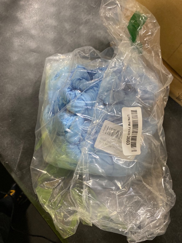 Photo 1 of 10 Pack Light Blue Cheesecloth Table Runner 17x108 Inch Boho Gauze Cheese Cloth Table Runners for Wedding Party Baby Shower Birthday Home Decor