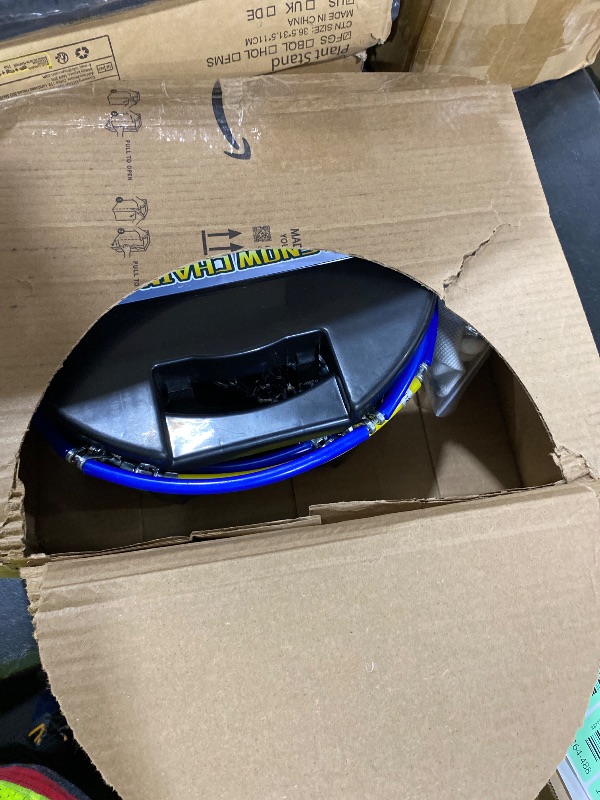 Photo 1 of Auto Tightening Snow Chains Tire Chains For Cars Suv Pickup Trucks - Auto Tightening 1 Min Quick Fit AND Easy Installation, Reusable Universal Emergency Traction Snow Chains - Set of 2?HKN120?