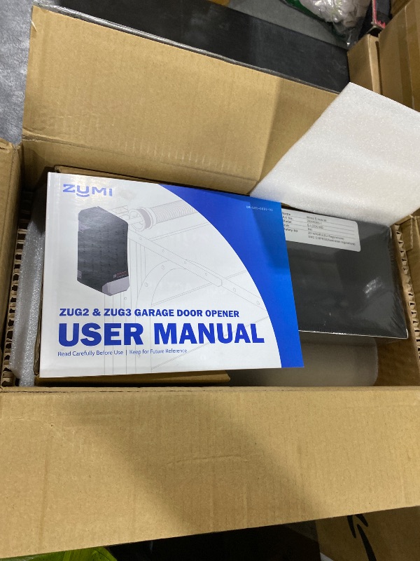 Photo 1 of ZUMI Wall-Mounted Garage Door Opener, App-Controlled Garage Opener with Manual Backup IR Sensors Wall Switch Electric Lock, Heavy-Duty Smart Garage Entry Device Access Unit for Garage Door Opening