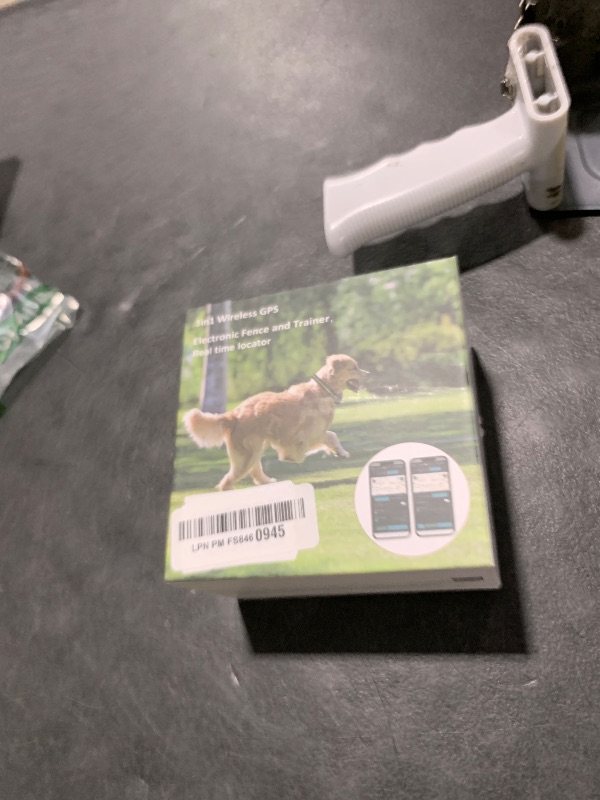 Photo 1 of GPS Electric Dog Collar with Free App, Wireless Fence System with Training Collar, Portable Fence for Outdoor Use, Rechargeable Waterproof Collar, Adjustable of Dogs