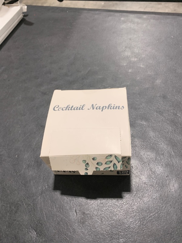 Photo 1 of 100 Pack Cocktail Napkins, 3-Ply Scalloped Edged Wedding Napkins Folded 5 x 5 Inches Dessert Napkins, Disposable Napkins for Dinner Birthday Party Bridal Anniversary Baby Shower Reception (Pink)