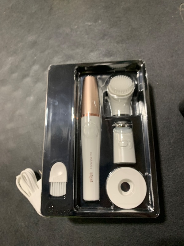 Photo 1 of Braun Face Epilator Facespa Pro 911, Facial Hair Removal for Women, Hair Removal Device, 3-in-1 Epilating, Cleansing Brush and Skin Toning with 3 Extras