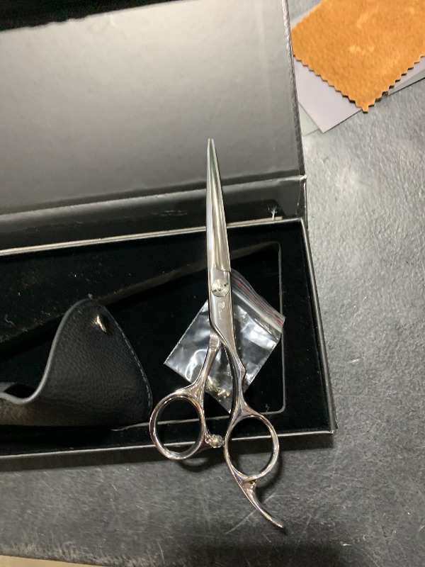 Photo 1 of Fagaci Professional Hair Scissors 6" - Extremely Sharp Blades, Fine Cutting Shears Set for Men and Women, Barber Scissors Kit