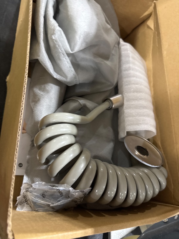 Photo 1 of FLWUEUE Wall Mount Kitchen Sink Faucet 4"/6"/8" Center, Folding Commercial Faucet, Pot Filler Faucet with Side Sprayer