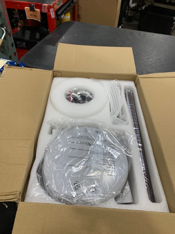 Photo 1 of ZMISHIBO 42 Inch Ceiling Fan with Light, App&Remote Control, Flush Mount Low Profile, Dimmable 20W LED Light, Quiet Reversible Motor for Bedroom, Living Room, Apartment, Brown