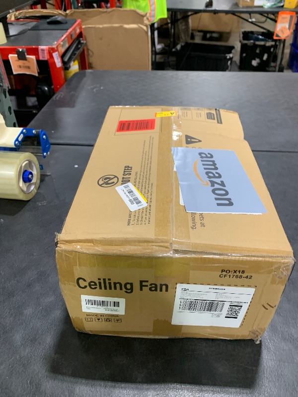 Photo 1 of ZMISHIBO 42 Inch Ceiling Fan with Light, App&Remote Control, Flush Mount Low Profile, Dimmable 20W LED Light, Quiet Reversible Motor for Bedroom, Living Room, Apartment, Brown