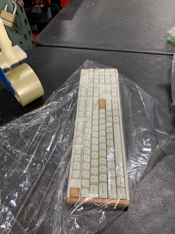 Photo 1 of Keychron K10 HE QMK Wireless Gaming Custom Mechanical Keyboard, 2.4 GHz/Bluetooth/Wired Full-Size Hot-Swappable Programmable RGB Backlit Gateron Magnetic Switches for Mac Windows, Wood Frame-White
