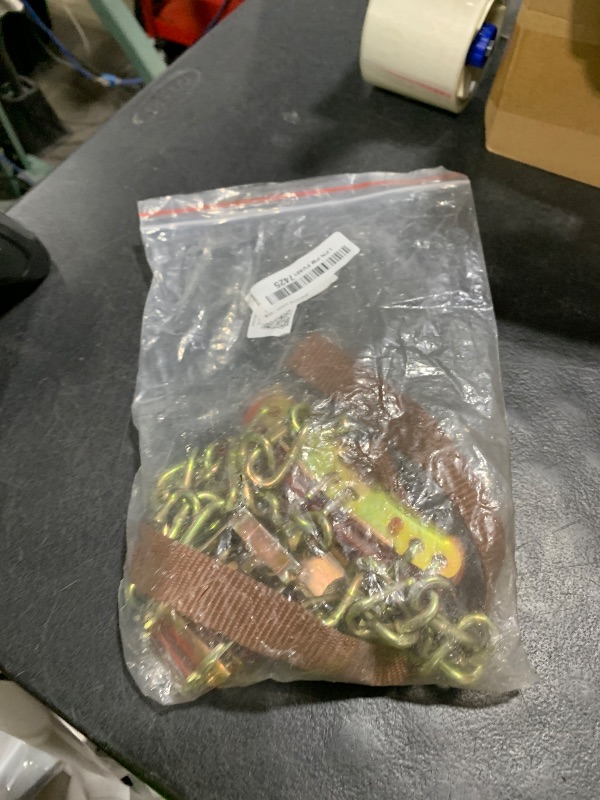 Photo 1 of 1 Pcs Tire Snow Chain, Snow Chain Car Anti Slip Tire Chains Anti Skid Tire Snow Chains for Car SUV Trucks (S 165-195mm)