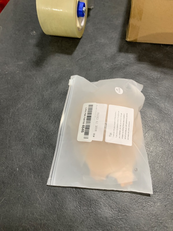 Photo 1 of Cbthet Adhesive Invisible Bra for Women - Sticky Bra Strapless Push Up, Seamless Backless & Nipple Cover (D Cups) Beige