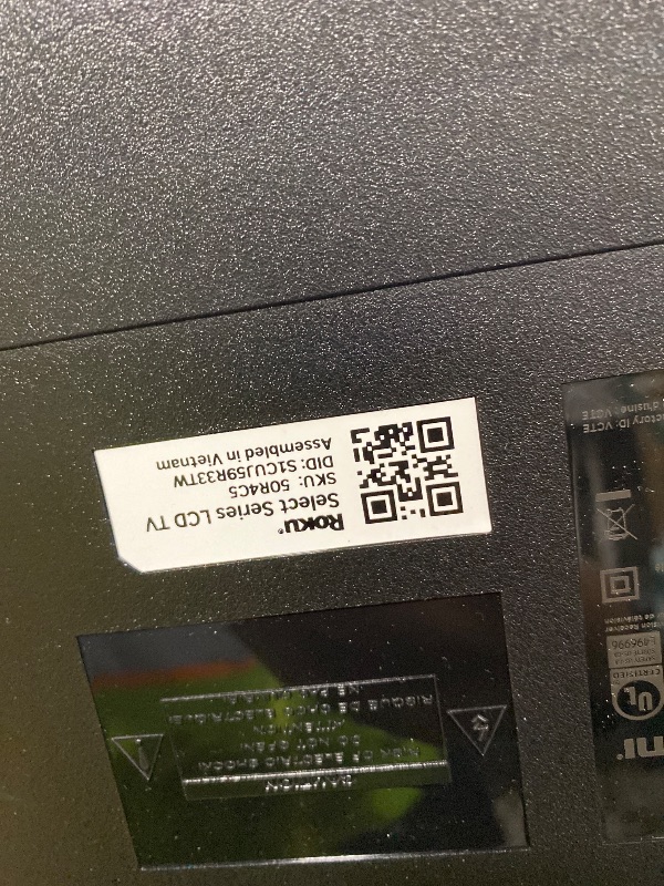 Photo 1 of Roku Smart TV 2025 – 50-Inch Select Series, 4K HDR TV – RokuTV with Enhanced Voice Remote – Flat Screen LED Television with Wi-Fi for Streaming Live Local News, Sports, Family Entertainment