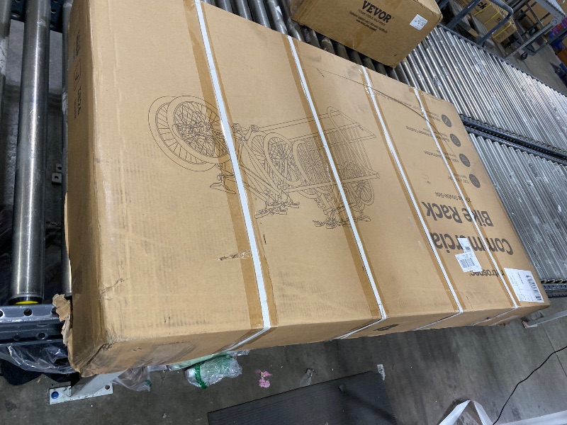 Photo 1 of Retrospec Commercial Grid Bike Rack - Single & Double Sided - Bicycle Storage Stand for Garages, Stores, Schools & Universities Power Coated Steel - Silver 20 Bike/Double Sided