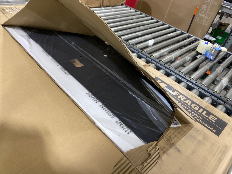 Photo 1 of Rolanstar Bed Frame Twin Size with Charging Station and LED Lights, PU Leather Headboard with Storage Shelves, Heavy Duty Metal Slats, No Box Spring Need, Noise Free, Easy Assembly, Black