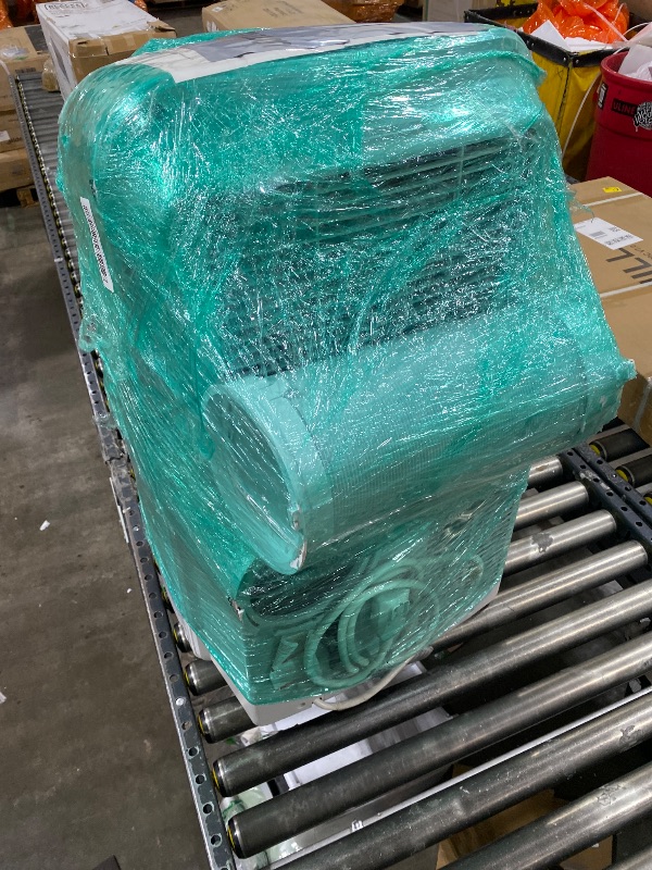 Photo 1 of Amazon Basics 4-In-1 Portable Air Conditioner, 13500 BTU (ASHRAE), Cools Up to 550 Sqf, Portable AC with Cool/Heat/Dry (Dehumidifier)/Fan-Only Functions, Auto Mode, Sleep Mode, Timer, White