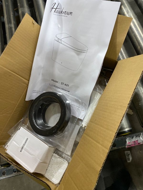 Photo 1 of 1052270079Smart Toilet, Bidet Toilet with Pump Assisted,Auto Dual Flush, Foam Shield, Foot Sensor Operation, 12-Inch Rough-In, Heated Bidet Seat, Warm Water & Dryer LED Display & Night Light (ST-A01)
