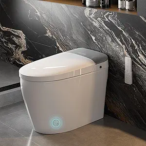 Photo 1 of 1052270079Smart Toilet, Bidet Toilet with Pump Assisted,Auto Dual Flush, Foam Shield, Foot Sensor Operation, 12-Inch Rough-In, Heated Bidet Seat, Warm Water & Dryer LED Display & Night Light (ST-A01)
