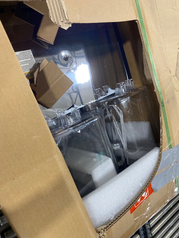 Photo 1 of VEVOR Commercial Beverage Dispenser, 2 Tanks 18 L / 19 QT Per Tank Juice Dispenser, 370W Stainless Steel Ice Tea Drink Machine with 45°F-54°F Cooling Temperature, for Cold Drink Restaurant Bar Party