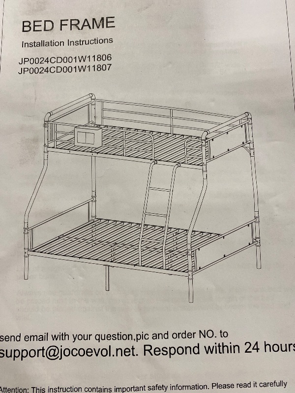 Photo 1 of TWIN OVER FULL METAL BUNK BED WITH LEDS 