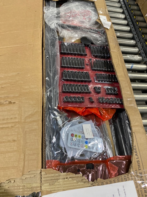 Photo 1 of TWIN OVER FULL METAL BUNK BED WITH LEDS 