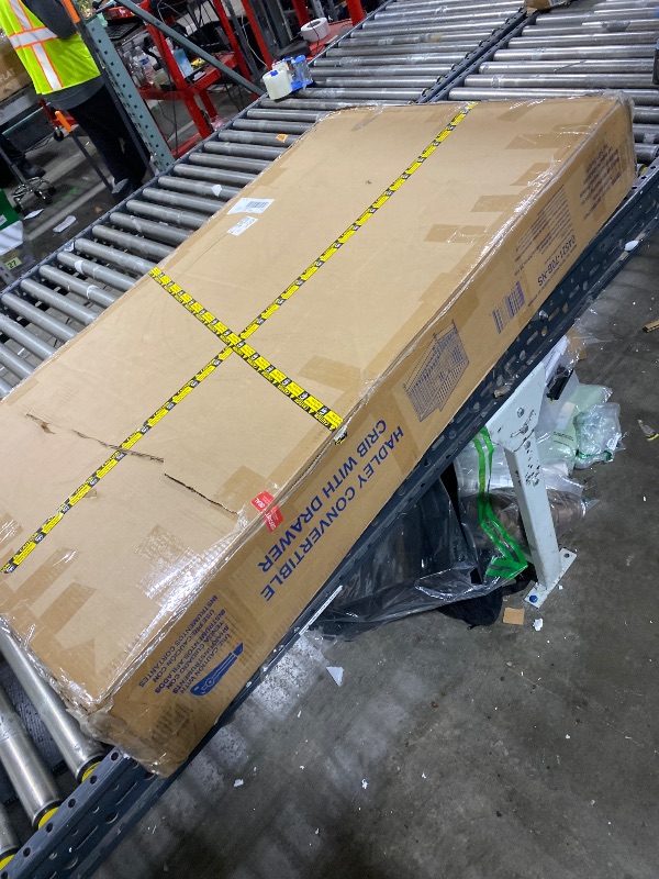 Photo 1 of Graco Hadley 5-in-1 Convertible Crib with Drawer (Black) – Combo, Includes Full-Size Nursery Storage, Converts from Baby Crib to Toddler Bed, Daybed