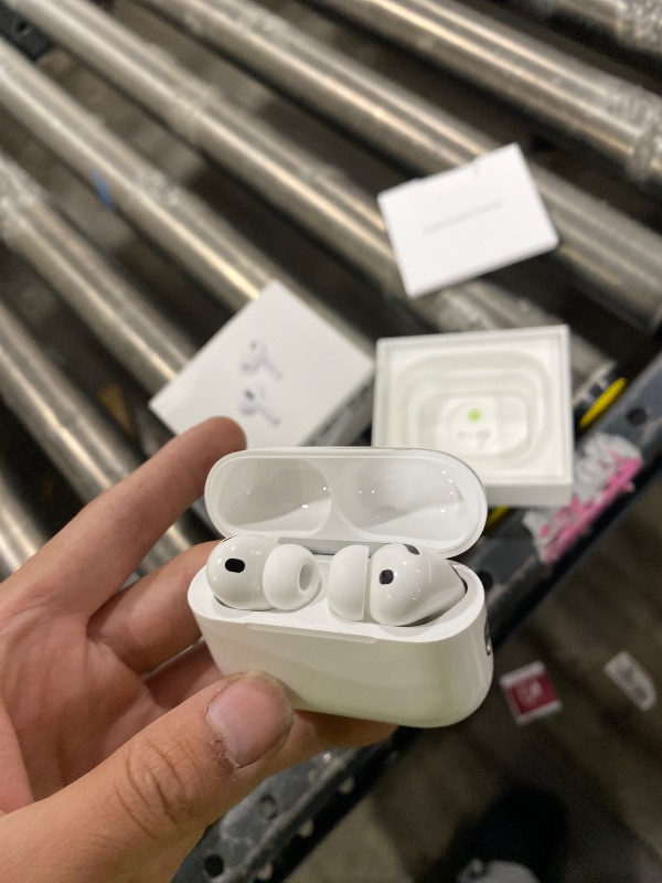 Photo 1 of Apple AirPods Pro 3 Wireless Earbuds, Active Noise Cancellation, Live Translation, Heart Rate Sensing,Hearing Aid Feature,Bluetooth Headphones,Spatial Audio, High-Fidelity Sound, USB-C Charging, White