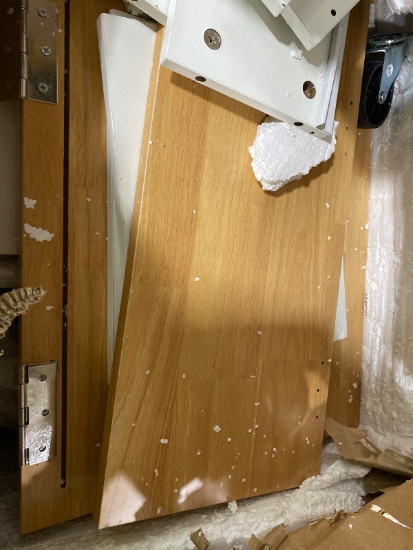 Photo 1 of Shintenchi Kitchen Island with Folding Drop Leaf, Rolling Island Table with Storage, Kitchen Cabinet on Wheels with Seating Area for Kitchen, Bar Cart with Cabinet, White