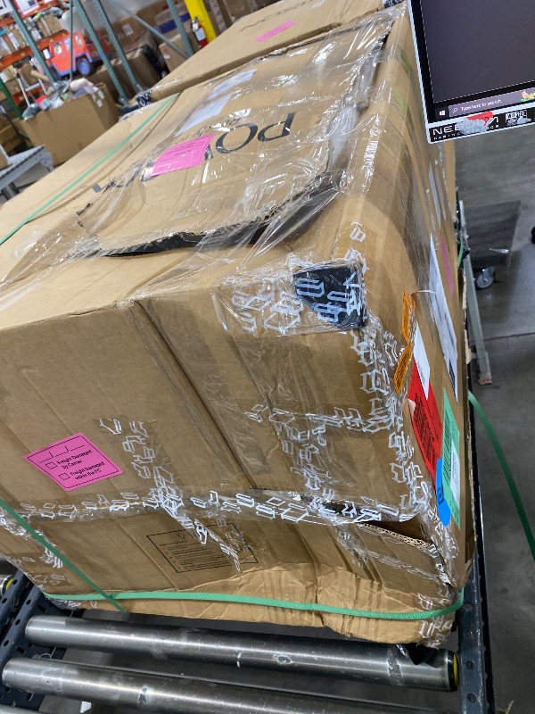 Photo 1 of POVISON Modern Dining Chairs Set of 2, Armless Black Dining Chair with Sackcloth Cushions and Dark Walnut-Coloured Ash Wood, Pre-Assembled Design