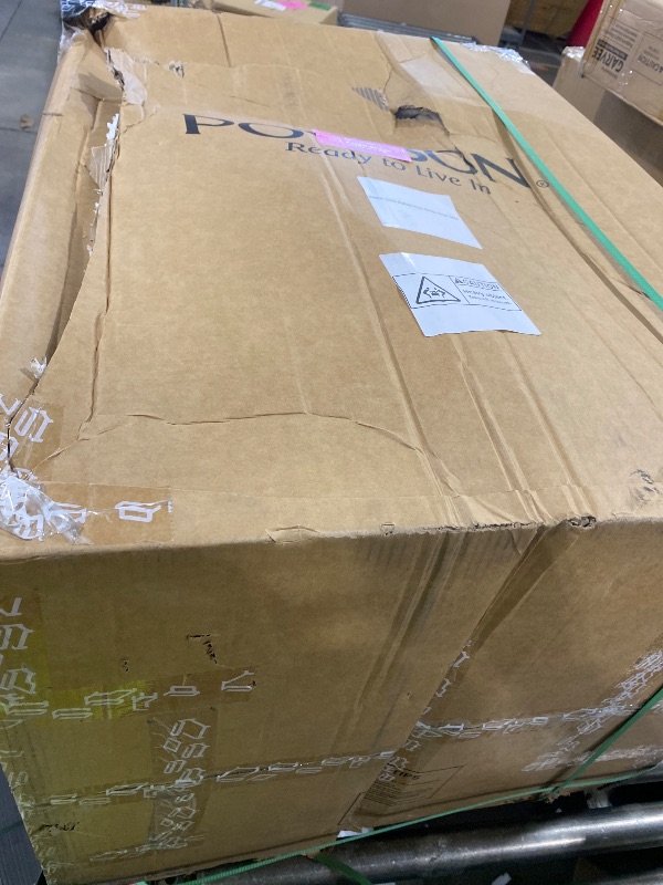 Photo 1 of POVISON Modern Dining Chairs Set of 2, Armless Black Dining Chair with Sackcloth Cushions and Dark Walnut-Coloured Ash Wood, Pre-Assembled Design