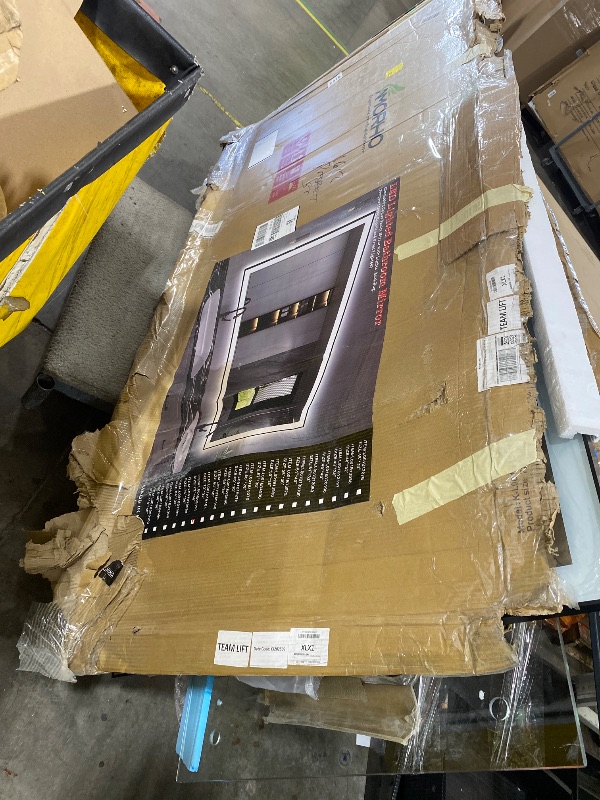 Photo 1 of Amorho 72"x 36" LED Bathroom Mirror with Black Frame, Front Light and Backlit(Controlled Separately), Stepless Dimmable, Anti-Fog, Shatter-Proof, 3 Colors, Memory