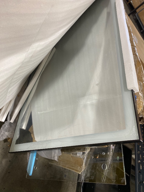 Photo 1 of Amorho 72"x 36" LED Bathroom Mirror with Black Frame, Front Light and Backlit(Controlled Separately), Stepless Dimmable, Anti-Fog, Shatter-Proof, 3 Colors, Memory