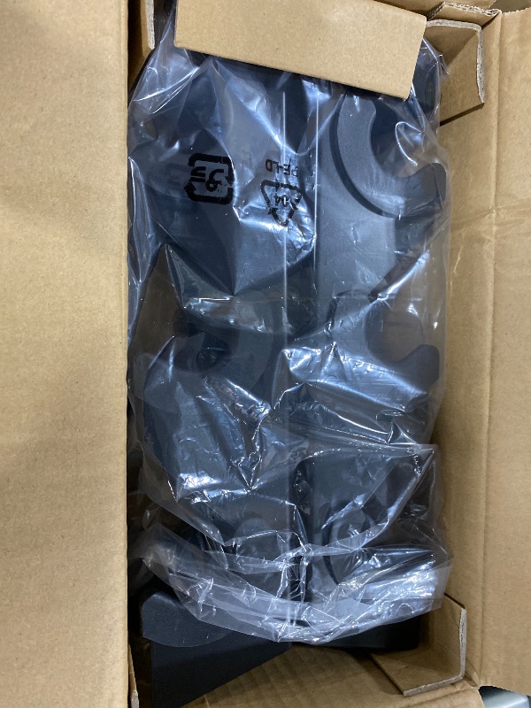 Photo 1 of Amazon Basics Neoprene Dumbbell Hand Weights, Rack with 3 Pairs (5, 10, and 15 Pounds), Green/Blue/Grey