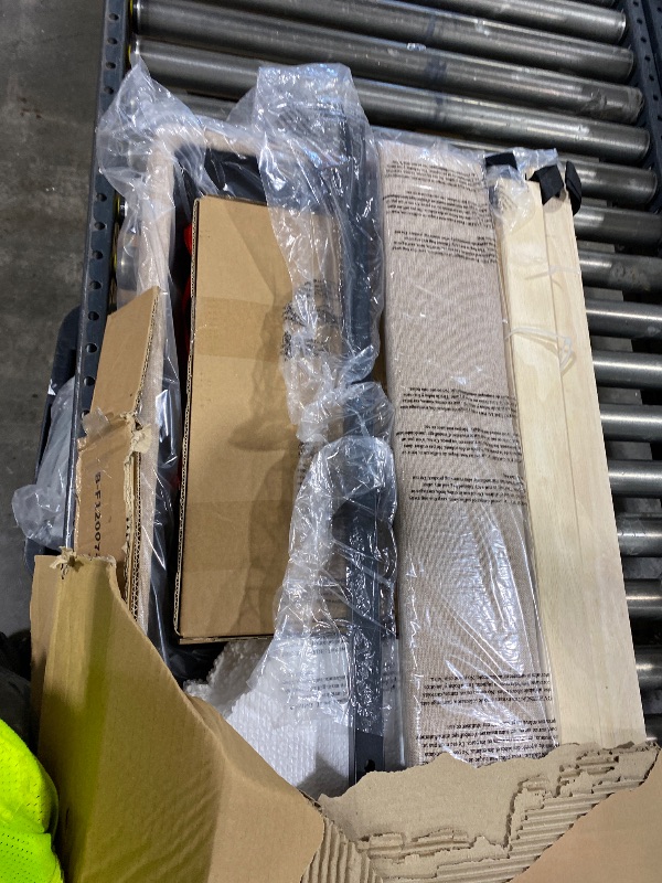 Photo 1 of Novilla King Size Bed Frame with Adjustable Headboard Platform King Bed Frame Linen Fabric Upholstered Headboard, No Box Spring Needed, Noise-Free, Wooden Slats Support, Easy Assembly, Beige