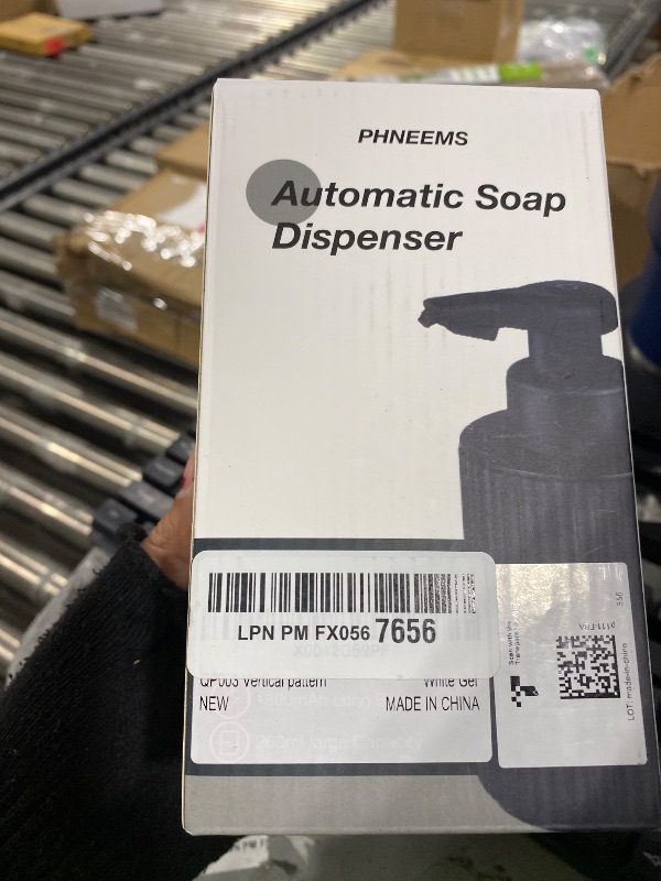 Photo 1 of (BLACK)Automatic Soap Dispenser Bathroom: Rechargeable Touchless Auto Smart Electric Plastic Soap Dispenser