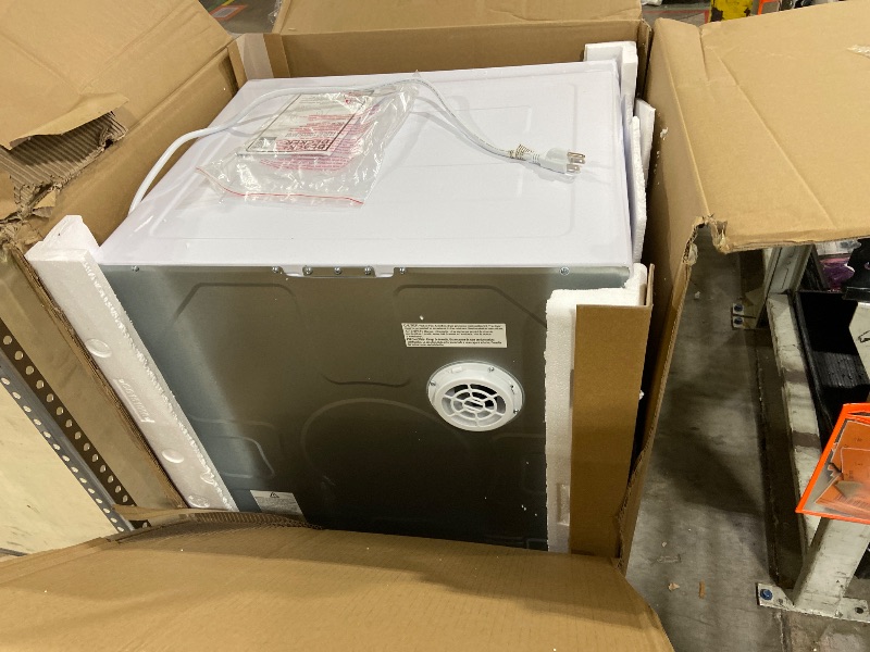 Photo 1 of BLACK+DECKER BCED37 Compact Dryer for Standard Wall Outlet, Small, 4 Modes, Load Volume 13.2 lbs., White