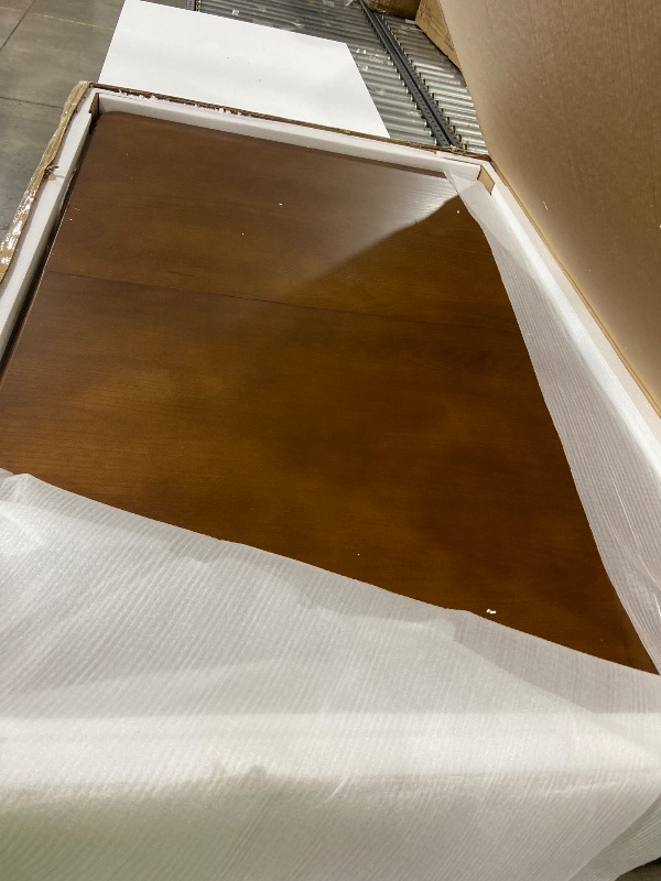 Photo 1 of Muwuele Solid Wood Extendable Dining Table for 4-8 People with Seamless Extension from 47.2 to 63 Inches, Easy Assembly, Expandable Tables for Small Spaces, Dining Room, Kitchen, Living Room, Walnut