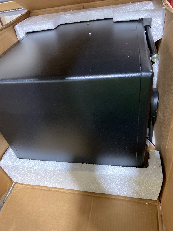 Photo 1 of SentrySafe Fireproof and Waterproof Home Safe with Biometric Fingerprint Lock, Keypad, and Key Lock for Securing Money, Jewelry, Documents, 1.23 Cubic Feet, SFW123BTC