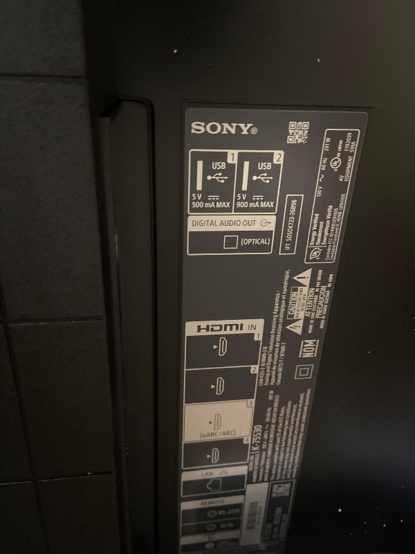 Photo 1 of Sony 75-Inch Class 4K Ultra HD BRAVIA 3 LED Smart TV with Google TV, Dolby Vision HDR, and Exclusive Features for PlayStation®5 (K-75S30)