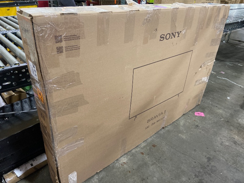 Photo 1 of Sony 75-Inch Class 4K Ultra HD BRAVIA 3 LED Smart TV with Google TV, Dolby Vision HDR, and Exclusive Features for PlayStation®5 (K-75S30)