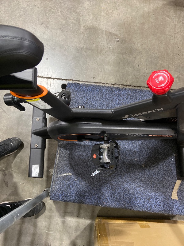 Photo 1 of Merach Magnetic Exercise Bike, Self powered Indoor Cycling Bike with Self-Developed App, 350 lbs Weight Capacity & 40 lbs Flywheel, Stationary Bikes for Home Cardio Gym Fitness