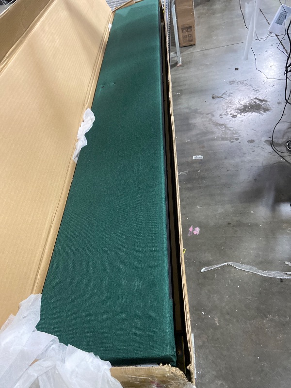 Photo 1 of BOX 1 AND 2 ONLY OUT OF 3 - DERCASS Upholstered Double Daybed,Sofa Bed Frame with Trundle and Drawer for Guest Room, Bedroom,No Box Spring Required (Green, Twin) BOX 3 NOT INCLUDED