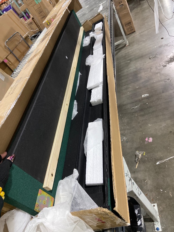 Photo 1 of BOX 1 AND 2 ONLY OUT OF 3 - DERCASS Upholstered Double Daybed,Sofa Bed Frame with Trundle and Drawer for Guest Room, Bedroom,No Box Spring Required (Green, Twin) BOX 3 NOT INCLUDED