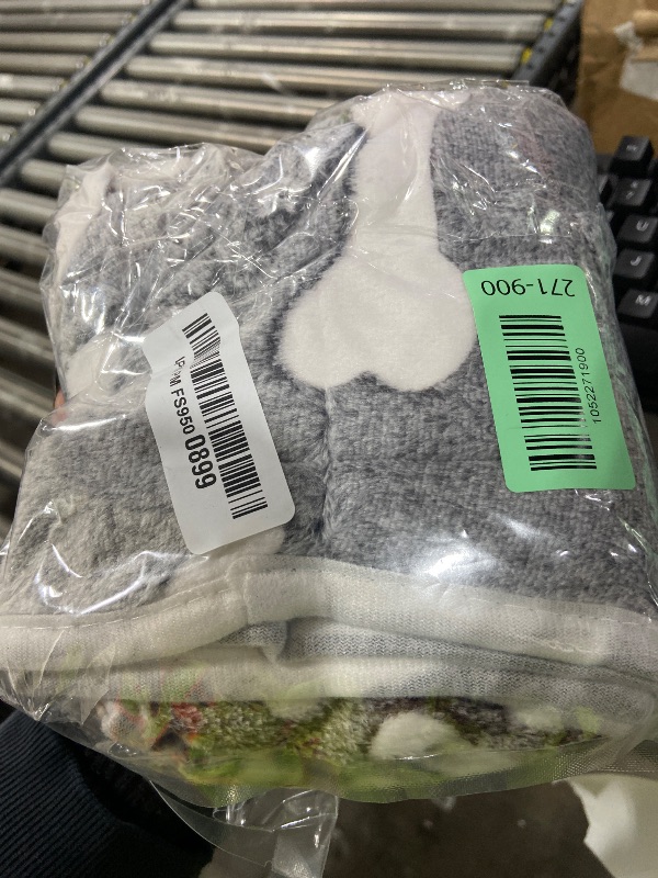 Photo 1 of 1 Pack 3 Blankets Super Soft Fluffy Premium Fleece Pet Blanket Flannel Paw Printed Throw for Dog Puppy Cat (Small 23x16'', Star, Bone, Love)