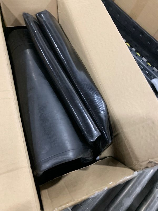 Photo 1 of ZEALFEEL Snow Tube, 45'' Rubber Snow Tubes with Commercial Grade Canvas Cover for Kids & Adults, Inflatable Heavy Duty Snow Sled Thickened Hard Bottom with Tow Strap, Sleds Winter Gifts