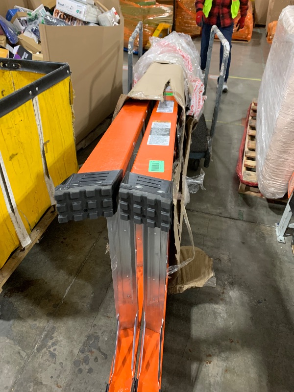 Photo 1 of Louisville Ladder 14-Foot Fiberglass Twin Front Step Ladder, 375-Pound Load Capacity, Type IAA, FM1414HD