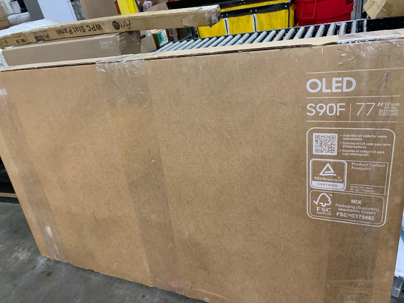 Photo 1 of Samsung 77-Inch Class OLED S90F 4K Smart TV (2025 Model) NQ4 AI Gen3 Processor, Upscaling Pro, HDR +, Motion Xcelerator 144Hz, Samsung Vision AI, Alexa Built-in