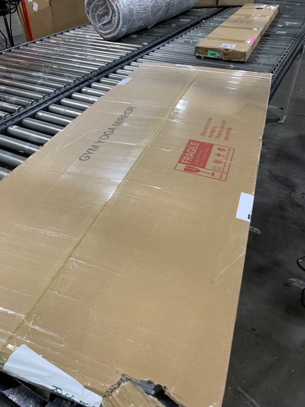 Photo 1 of LOAAO Home Gym Mirror, 56"x22"-2 PCS Gym Mirrors for Wall, Frameless, Tempered Glass, Large Workout Mirrors for Home...