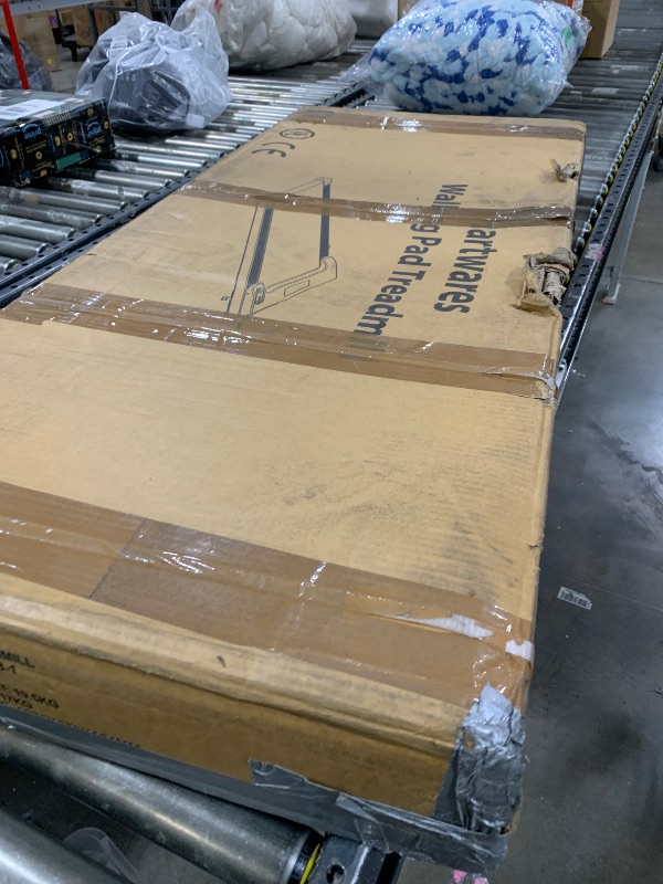 Photo 1 of Hartwares NeoSilent Walking Pad Under Desk Treadmill for Home with BLDC Core and Extra-Large Belt, App and Remote Control, Portable and Compact for Small Space Red Black